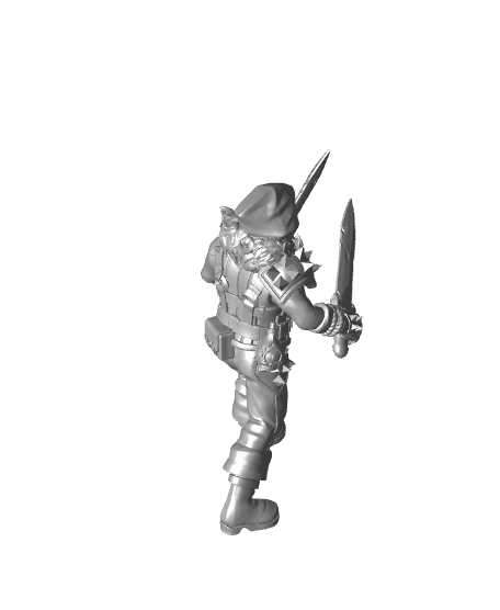 Marauder 01 (25mm Base) 3d model