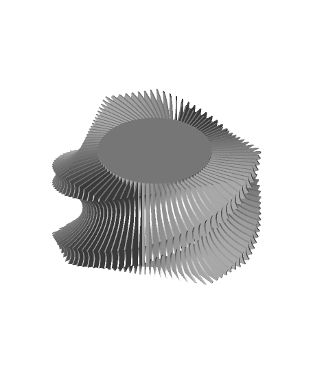 Triangular Fin Bowl 3d model
