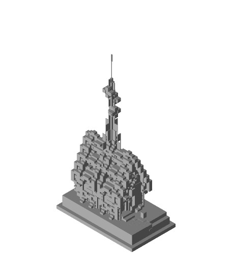 Minecraft Flower Radio Station 3d model