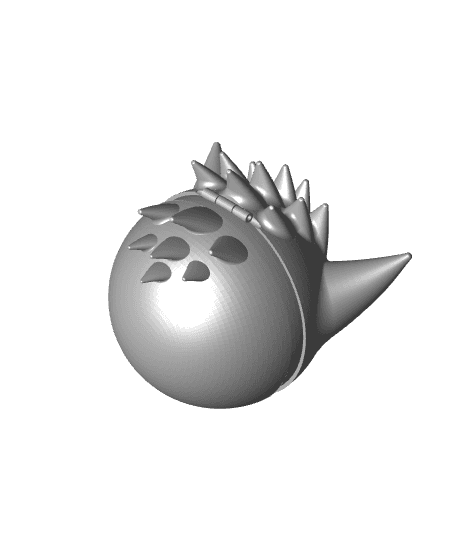 GengaBall Gengar Themed Pokeball - Fan Art 3d model