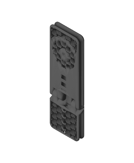 Print in Place Quadlock Mag Phone Stand - Honeycomb 3d model