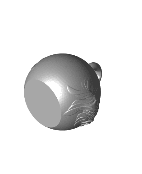 Christmas ball Fish 3d model