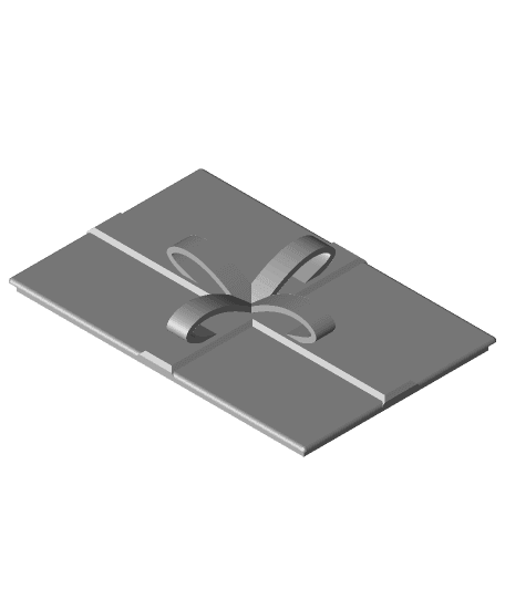 Gift card gift box 3d model