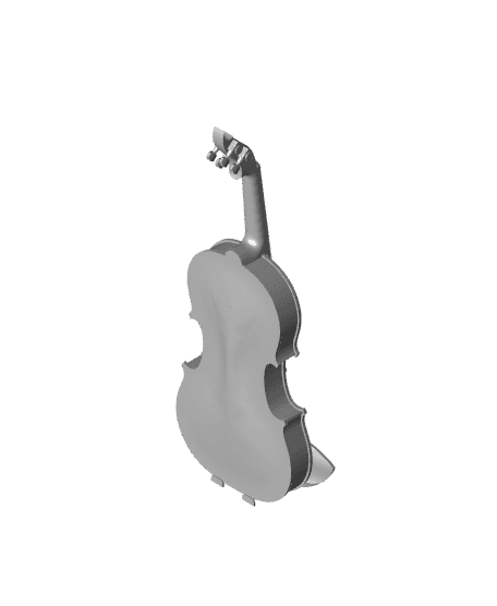 Violin 4/4 acoustic stradivarius type ready for CNC 3d model