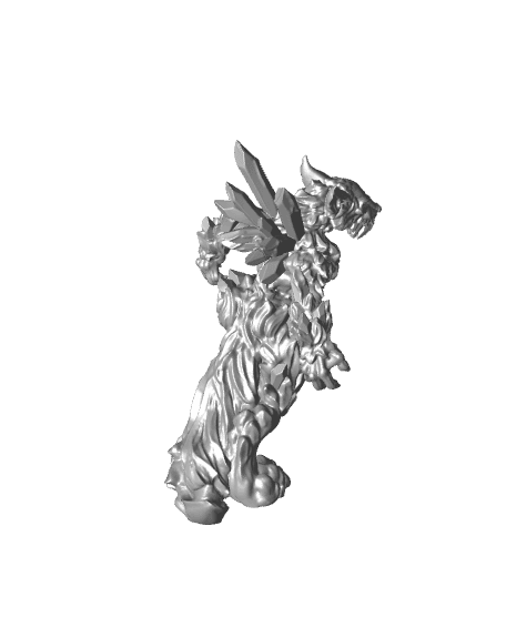 Hell Wolf - Ice - PRESUPPORTED - Hell Hath No Fury - Scale 32mm  3d model