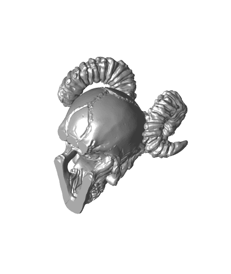 STL file Cyberpunk Halloween Skull 🎃・Design to download and 3D print・Cults