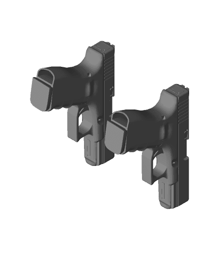 Double Glocks(OBJ) 3d model