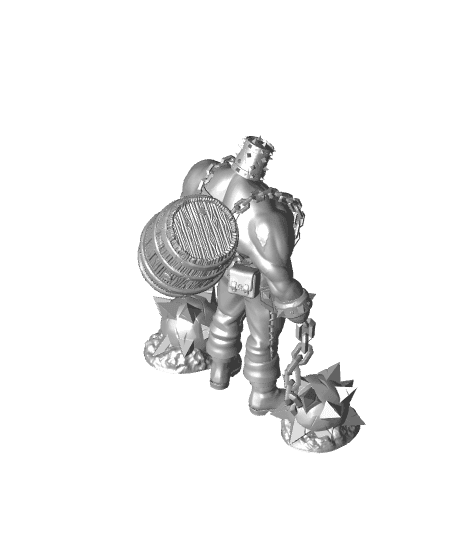 Bucketheads x4 (50mm Bases) 3d model