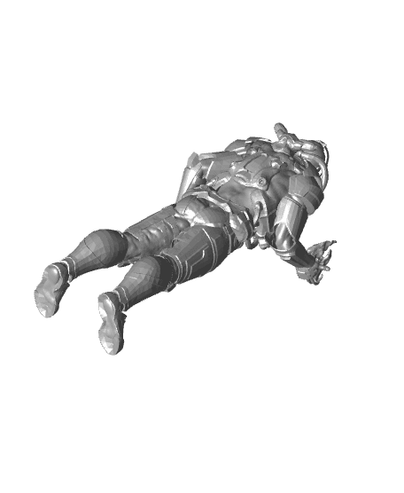 SCIFI - Human Man Soldier power in the hand 1.stl 3d model