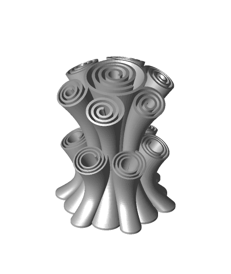 Scroll Vase 3d model