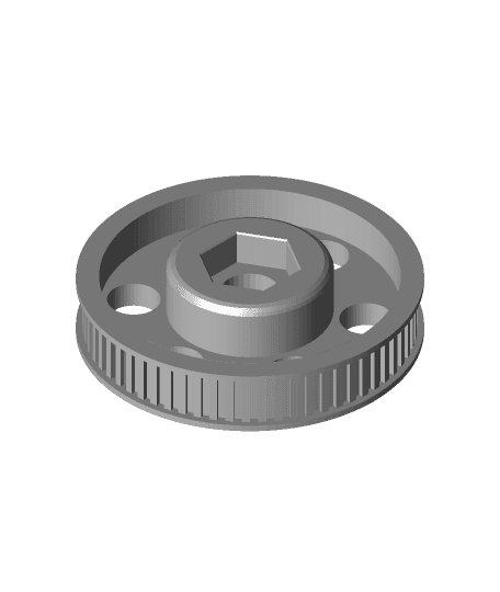Timing gear M8 T2.5 64 tooth 50mm 3d model