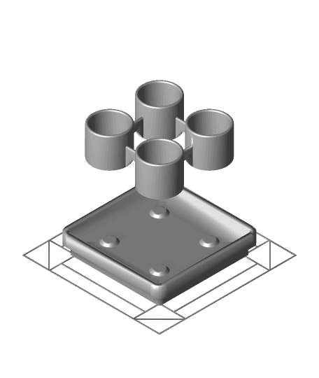 Gridfinity Hobby Knife Stand 3d model