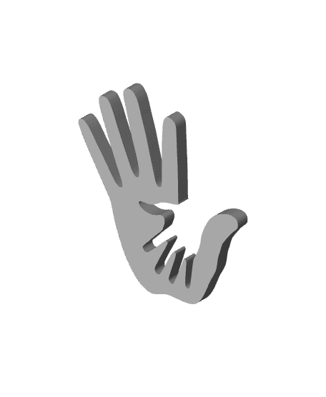 Fathers Day Hands Child and Parent Wall Art 3d model