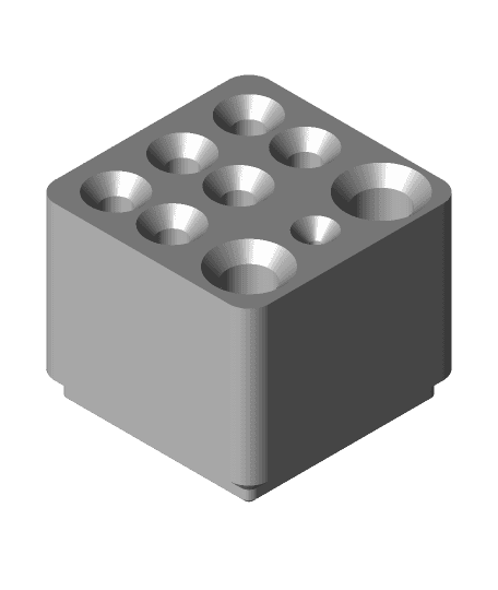Gridfinity Fly Tying Tool Blocks 3d model