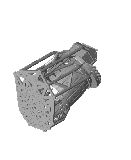 Barrel Scatter Terrain Piece (Pre-Supported) 3d model