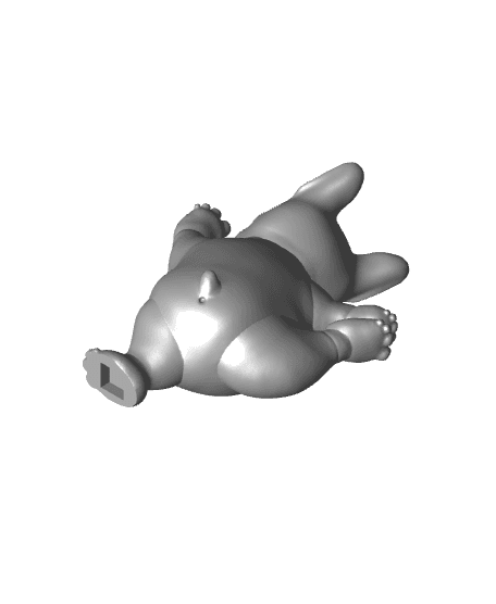 French Bulldog Dog Yoga Pose 2 3d model