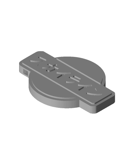 Nissan Kanji Keychain (with outline) 3d model