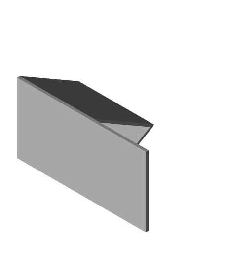 Minimal Triangular Book Holder with Mug Slot 3d model