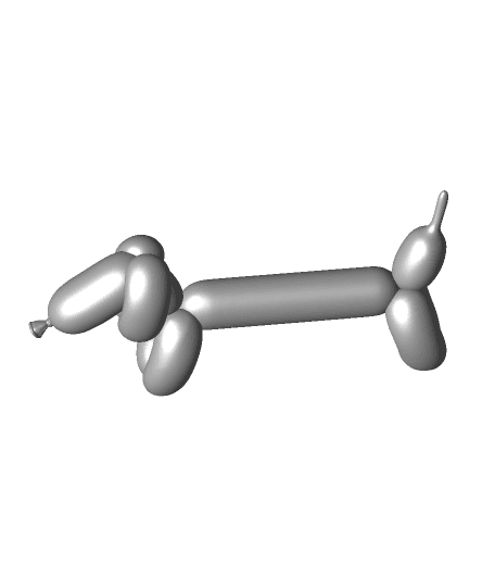 Balloon Wiener Dog 3d model