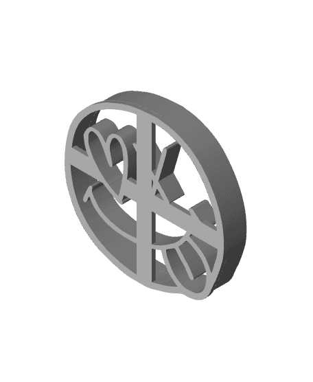 X Cookie Cutter, Biscuit Cutter 3d model