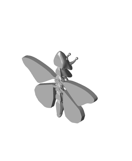 ARTICULATED BUTTERFLY 3d model