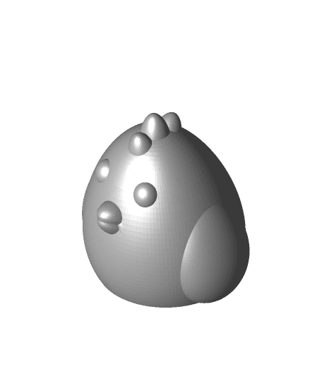 Chicken Easter Egg 3d model