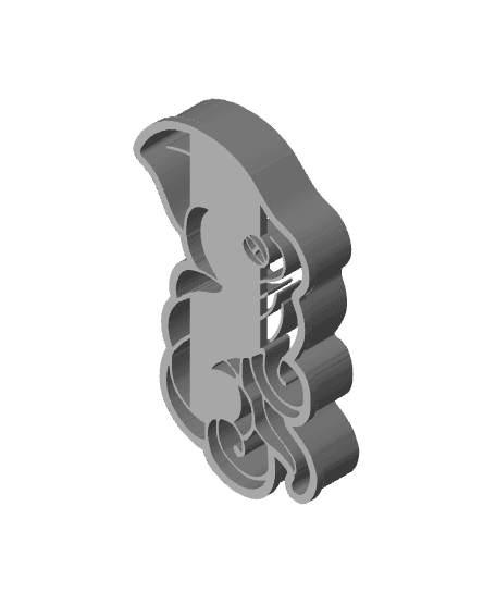 Octopus Cookie Cutter, Biscuit Cutter 3d model