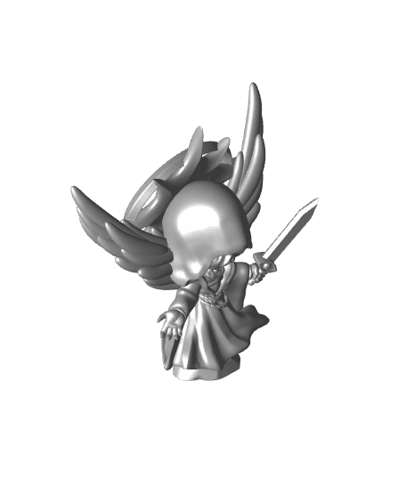Corrupted Angel - With Free Dragon Warhammer - 5e DnD Inspired for RPG and Wargamers 3d model
