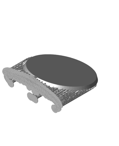 Free bases, presupported, with Shadowcast Form logo 3d model