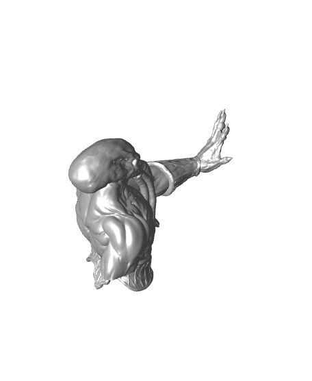 Mind Flayer - Bust (Pre-Supported) 3d model