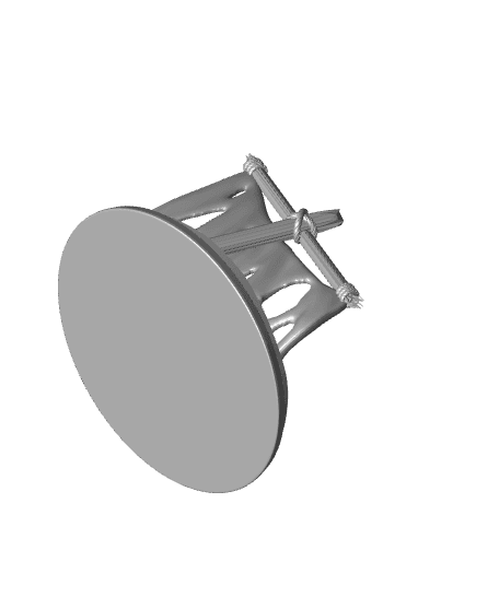 Broken Mast Base Pack - Round and Square Versions (8pcs) 3d model
