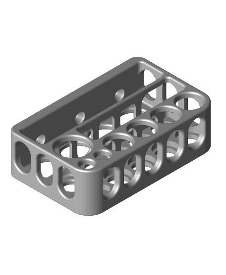 Wall mount for drill bits 3d model