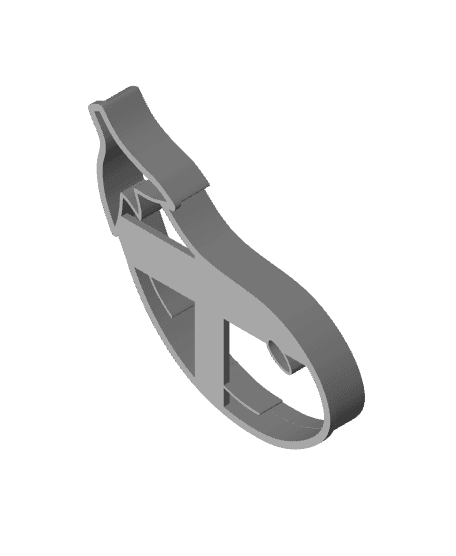 Aubergine Cookie Cutter, Biscuit Cutter 3d model