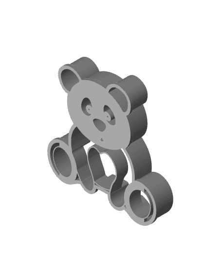 Bear Cookie Cutter, Biscuit Cutter 3d model