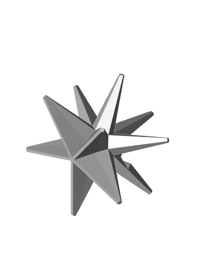 Star Business Card Holder 3d model