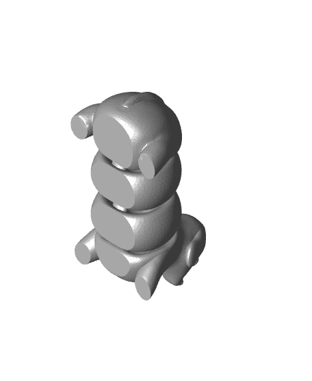 Articulated Sausage Dog - UnicornicNZ 3d model
