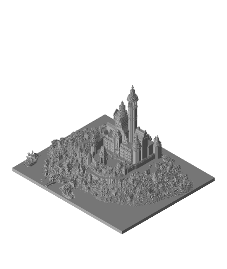 Minecraft Tangled Castle 3d model