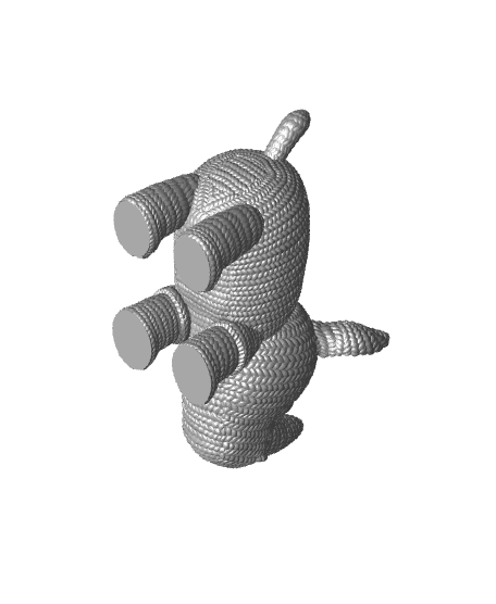 Crochet Rhino 3d model