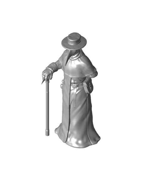 Plague Doctor Cleric - Tabletop Miniature 3d model