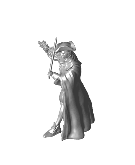 Violinists - Lady of Pox - PRESUPPORTED - Illustrated and Stats - 32mm scale			 3d model