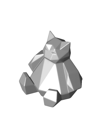 Low-Poly Snorlax 3d model