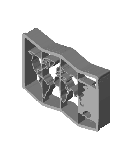 Map Cookie Cutter, Biscuit Cutter 3d model