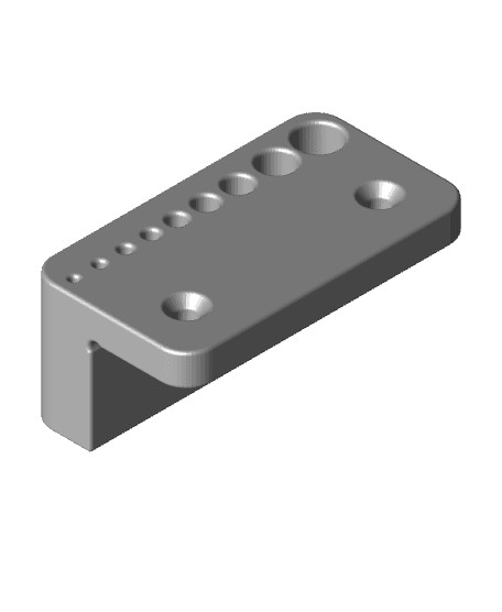 Allen key Desk organiser - Metric 3d model