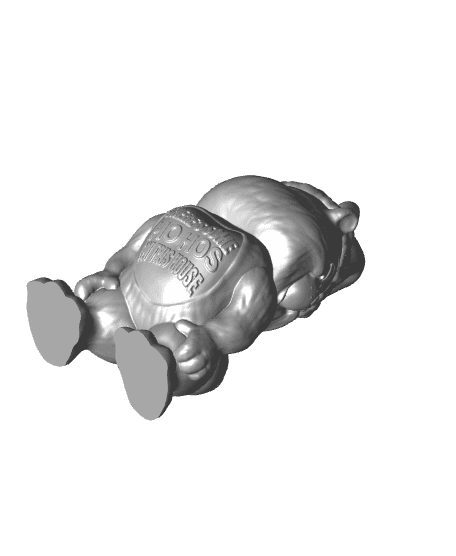 HO HO Bear Ornament 3d model