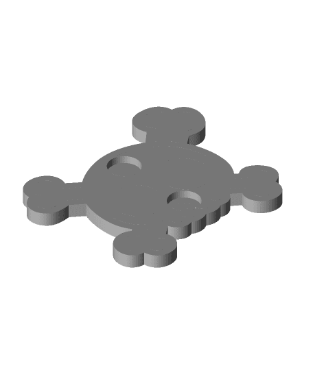 CrossBones Magnet 3d model
