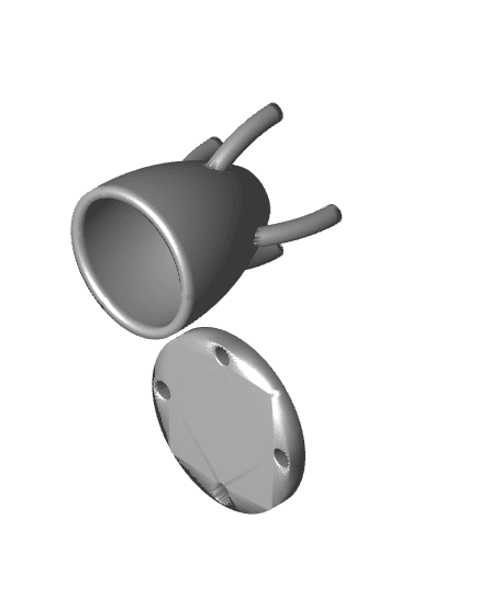 Upside down bottle holder 3d model