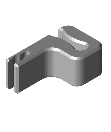 Simple universal spool clip 3d model