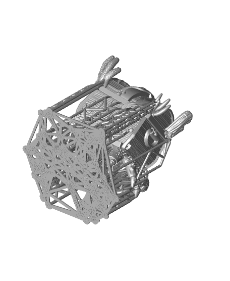 Crab Treasure Chest - Crustacean Servitor (Pre-supported) 3d model