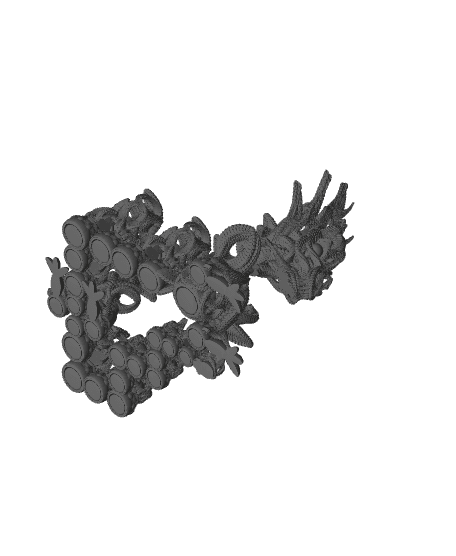 Shakaworld3d Big Head Sphinx Twisted Dragon 3d model