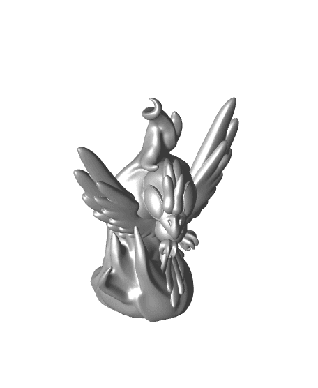 Phoenix Support - With Free Dragon Warhammer - 5e DnD Inspired for RPG and Wargamers 3d model